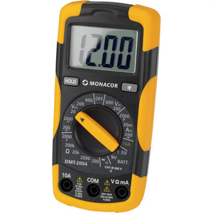 B-Ware Monacor Hand-Multimeter DMT-2004 digital Messgerät 2000 Counts inkl Prüfkabel