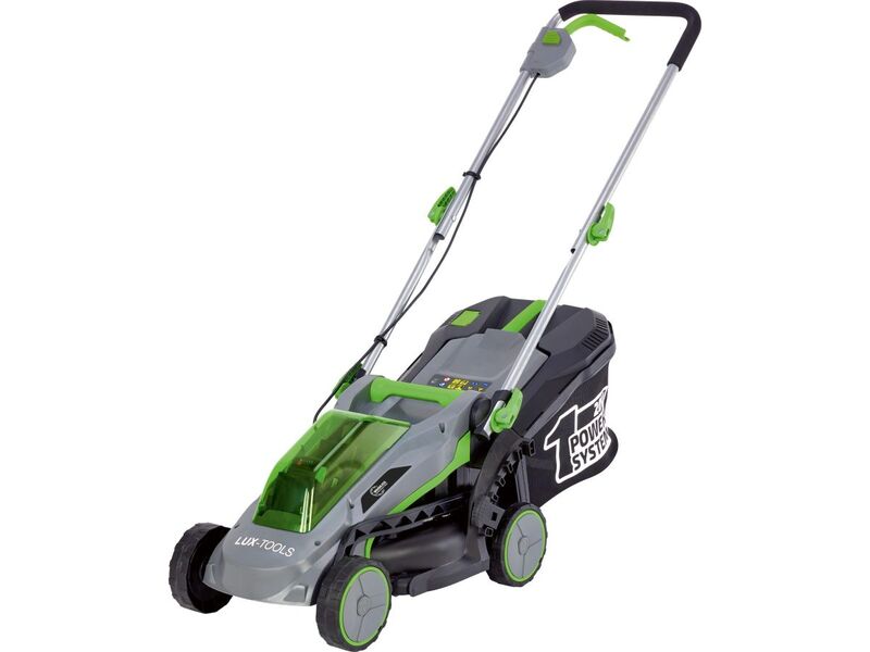 LUX-TOOLS Akku-Rasenmäher A-RM-1x20/33 Mäher 20 V 4 Ah Lithium-Ionen Akku 35 l - 4007871960903