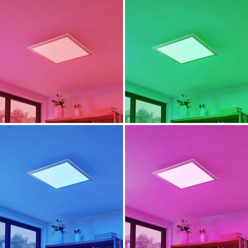 Lindby Kjetil LED-Deckenpanel Deckenlampe Deckenlampe Lampe RGB 40 x 40 cm472 - 4251096571998