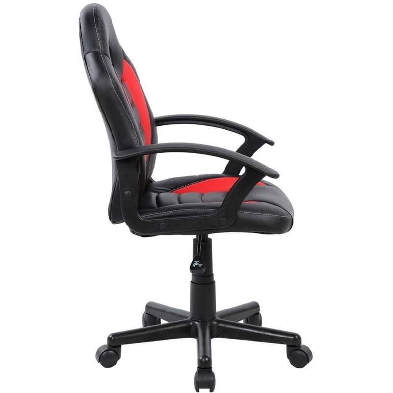 Rocada Gamingstuhl BASIC Kunstleder rot ergonomisch Stuhl für Gamer Homeoffice - 8427951912206