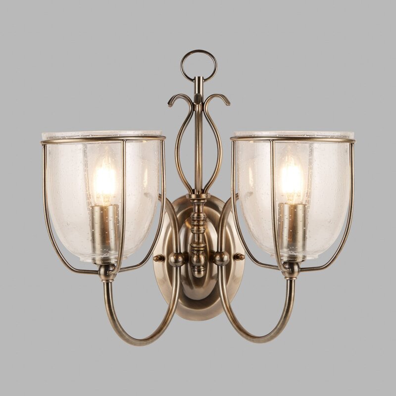 Silhouette Wandleuchte Wandlampe 2-flammig Beleuchtung Wohnzimmer Innenbereich - 5013874207616