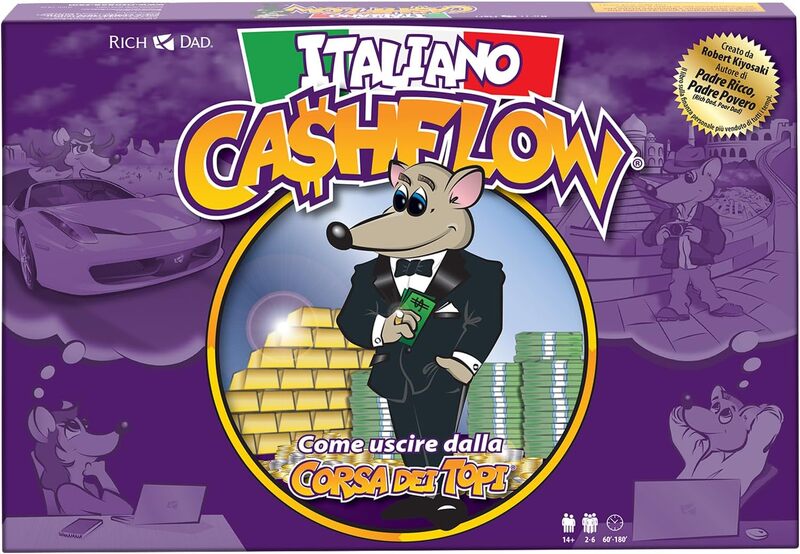 Rich Dad CASHFLOW Lernspiel von Robert Kiyosaki - Italienische Edition - 850047676085