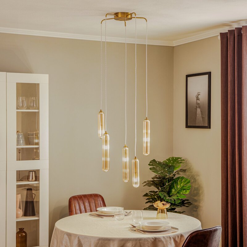 Lucande Freylin Hängeleuchte Hängelampe Leuchte Lampe Pendelleuchte Pendellampe - 4251911778564