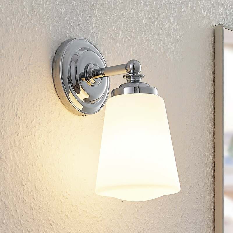 Arcchio Wandleuchte Mahdi LED Wandlampe dimmbar chrom IP44 11cm Badezimmerlampe - 4251096591538