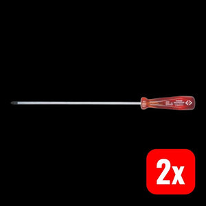 2x B-Ware C.K Kreuzschlitz-Schraubendreher PZ 2 250mm Werkstatt Werkzeug DIN ISO 8764