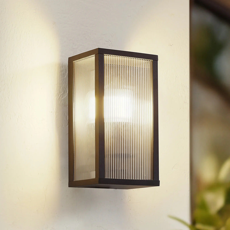 Lindby Außenwandleuchte Peldar LED Gartenlampe anthrazit dimmbar IP44 26cm - 4251911798616