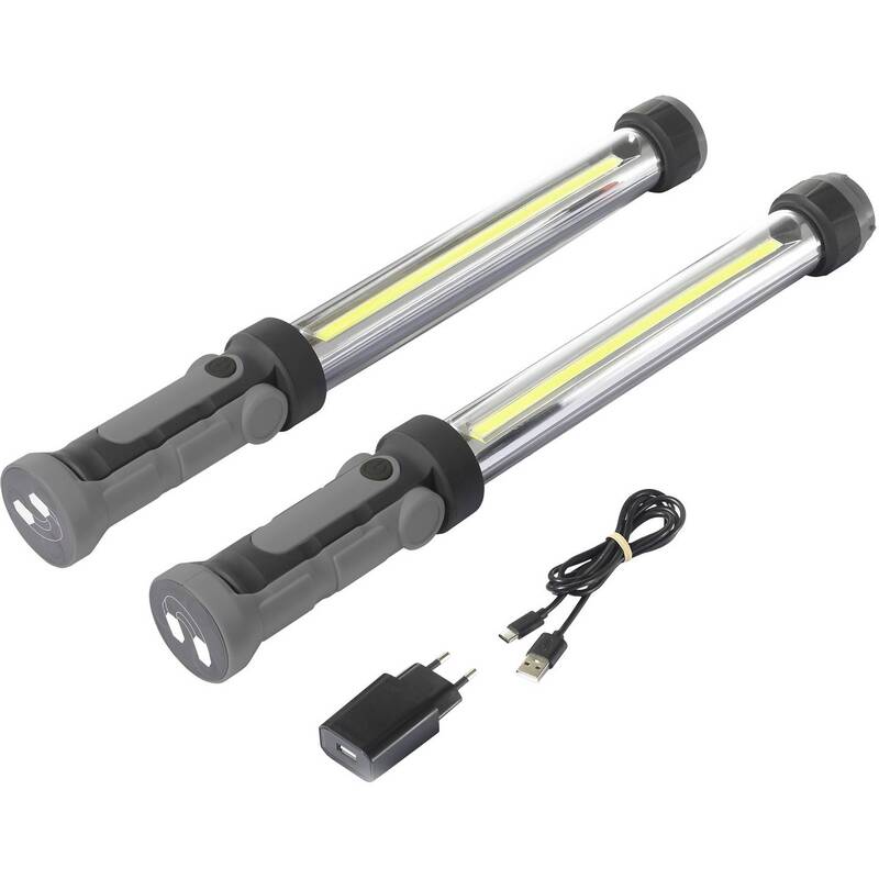 TOOLCRAFT TO-5101020 LED Arbeitsleuchte 2x500 lm akkubetrieben magnetisch 101... - 4064161291901