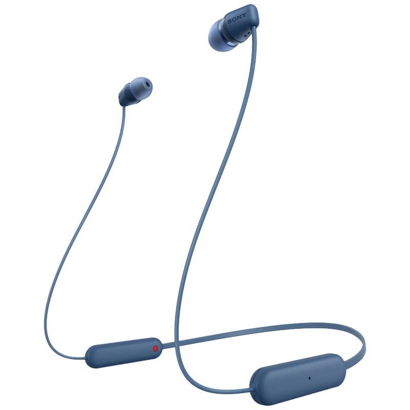 Sony In Ear Headset WI-C100 Bluetooth Stereo Klang-Personalisierung Blau 25h - 4548736133945
