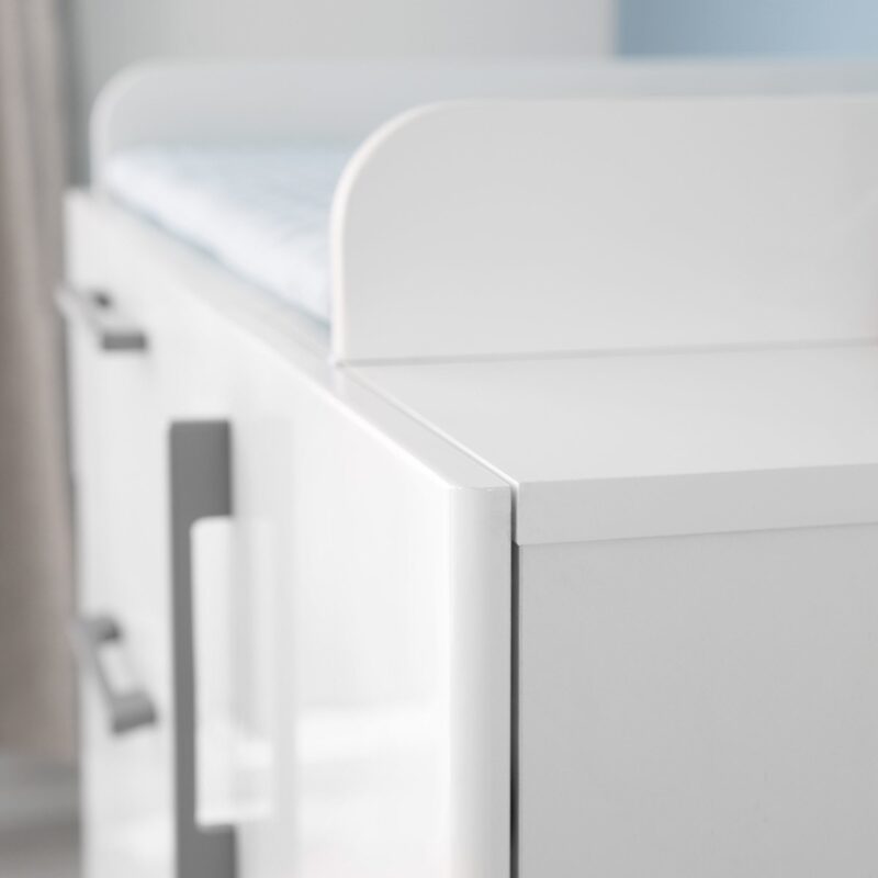 roba Wickelkommode Kommode Mika weiß 3 Schubladen Tür Babyzimmer 103x117,5x78735 - 4005317327464