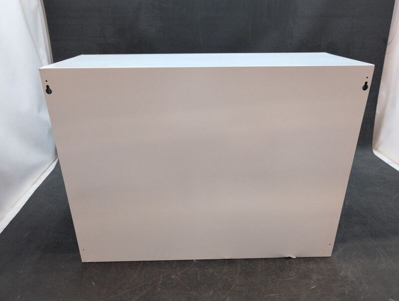 Stier Wandschrank Aufbewahrung grau platzsparend abschließbare Tür 60x80x30cm - 4251709645917