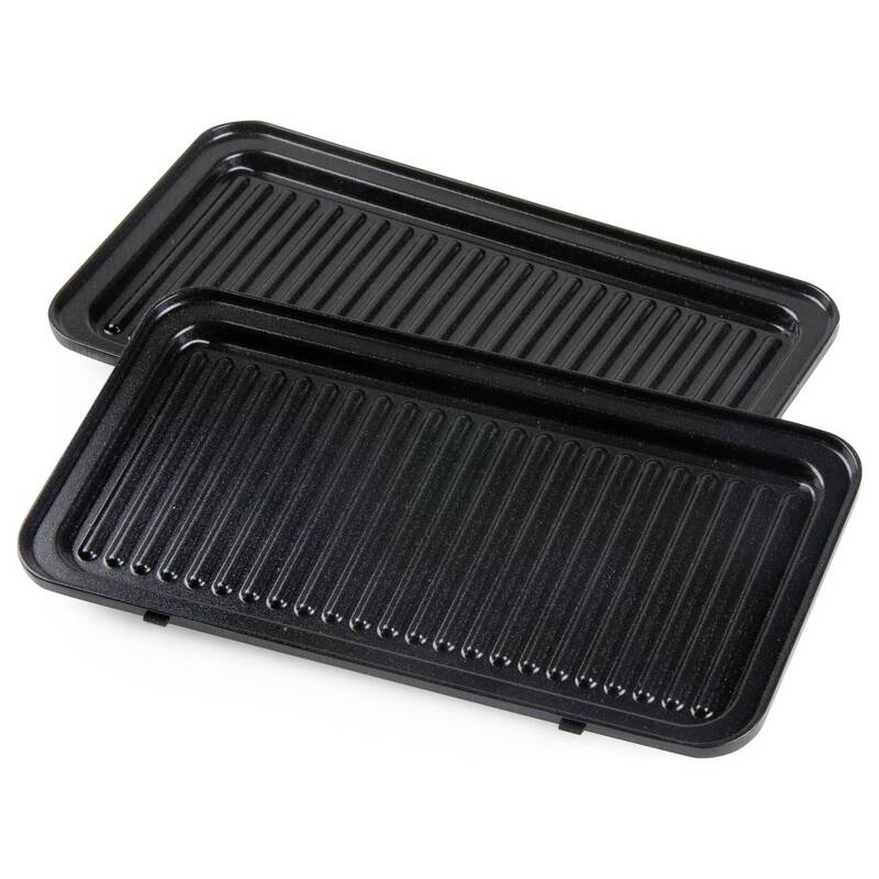 DOMO Sandwichmaker 3-in-1 Croque Waffel Grill Schwarz 1100W Küchenhelfer schwarz - 5411397168528