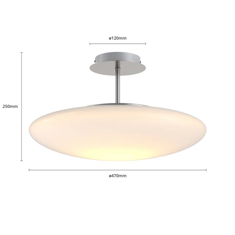 Lindby Deckenleuchte Lampe Gunda LED dimmbar Hängeleuchte Leuchte weiß Ø48cm - 4251096559293