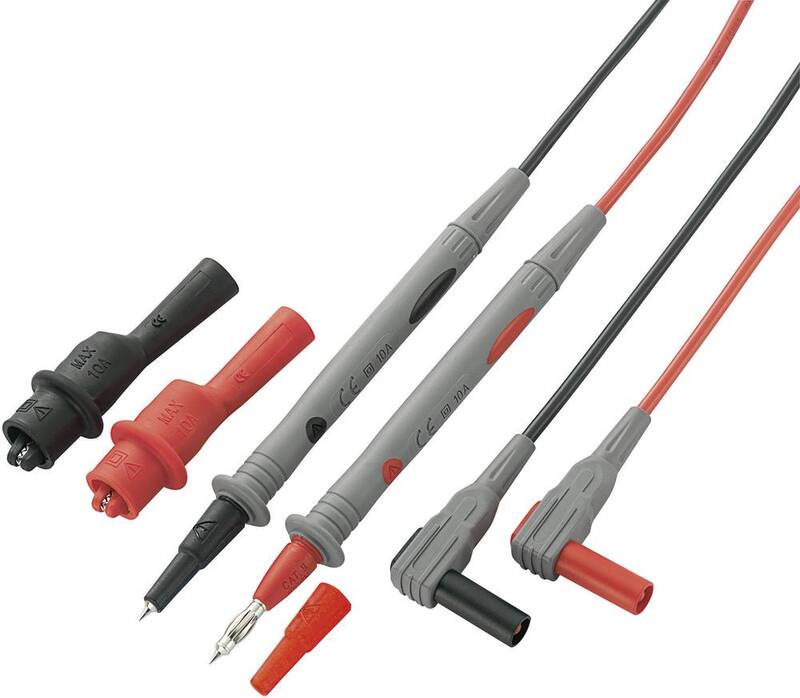 Voltcraft Sicherheits Messleitungs Set MS-4 1.2 m CAT IV 600 V Schwarz Leitung - 4016138688092