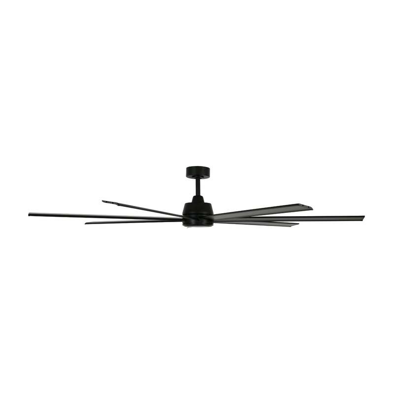 Beacon Lighting Deckenventilator Ventilator mit Licht Atlanta schwarz DC Alu - 9333509194224