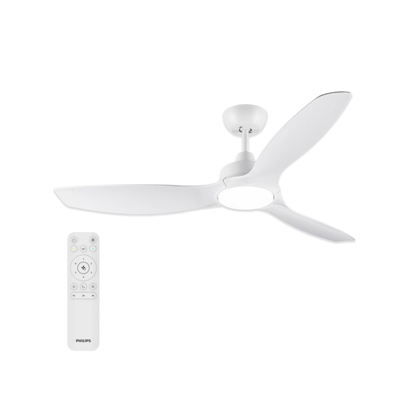 Philips Deckenventilator Fixed Ø132cm weiß CCT Lampe dimmbar mit Fernbedienung - 0000010056411