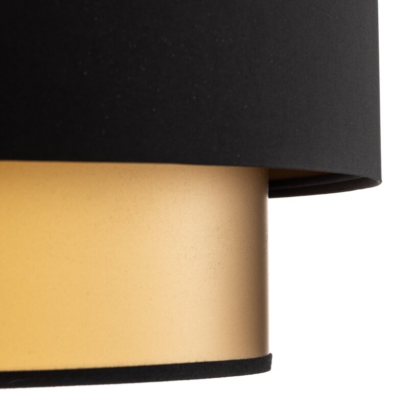 Euluna Hängeleuchte Dorina Deckenlampe Pendelleuchte E27 schwarz gold Ø 60cm596 - 5902751349139