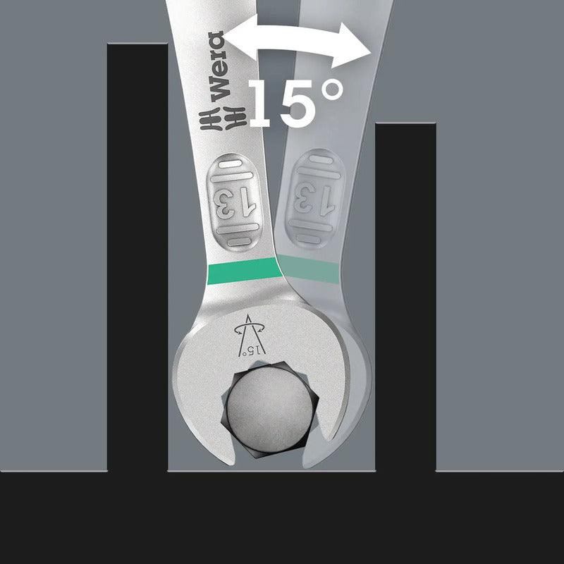 Wera Ring-Maulschlüssel-Satz 9640 Joker 11-teilig korrosionsbeständig 8-19mm - 4013288228963