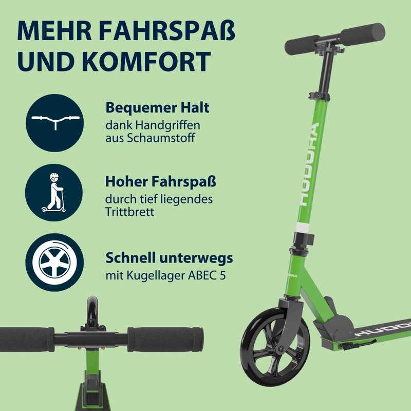 HUDORA Scooter Start 200 Roller Tretroller Kinder grün Outdoor Spielgerät202 - 4005998144893