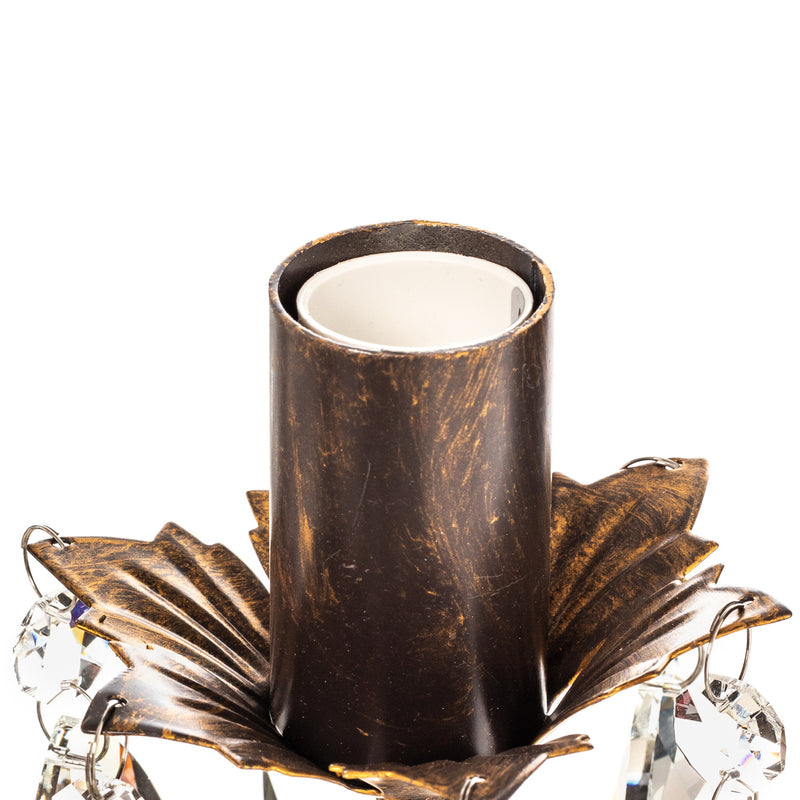 Kronleuchter Karen Hängelampe 8-flammig LED dimmbar bronze Ø80cm elegant - 8030626543379