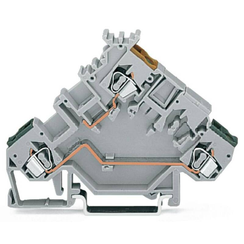 WAGO Aktorenklemme Initiatorklemme Klemme 5 mm Zugfeder Belegung: L Grau 50 St. - 4044918637008