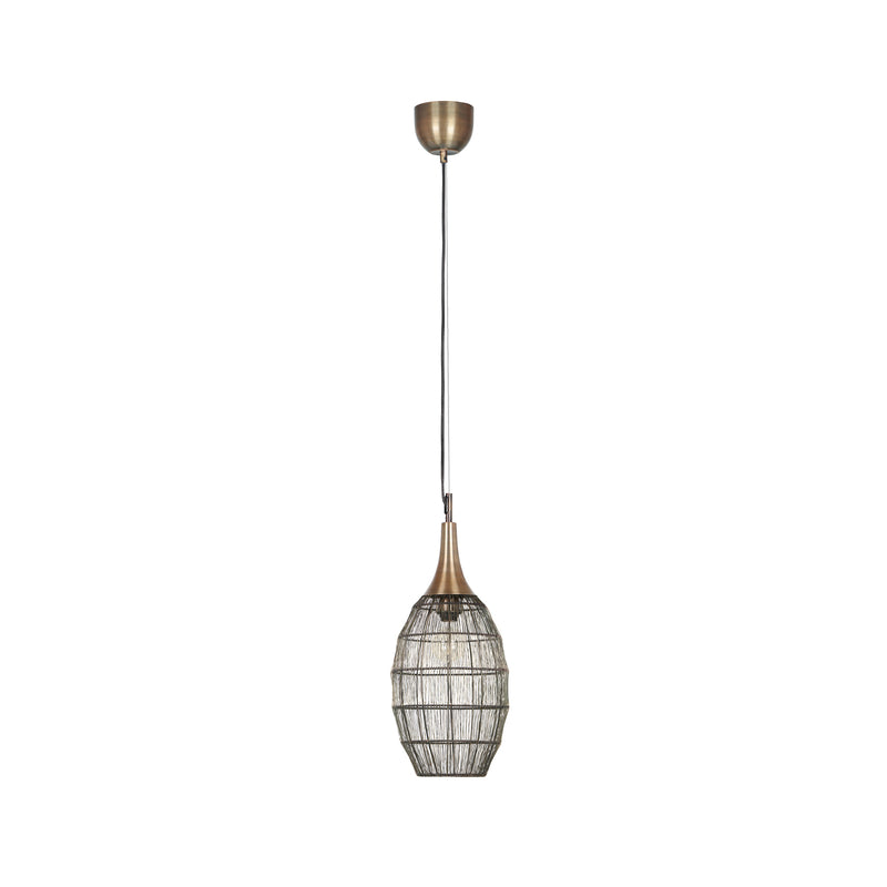 TRIO LIGHTING Hängeleuchte Soraya LED Pendelleuchte dimmbar altmessing 58cm hoch - 4017807617443