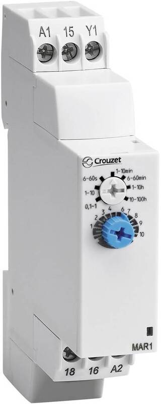 Crouzet MAR1 Zeitrelais Multifunktional 1 St. Zeitbereich 1 s - 100 h 1 Wechsle - 3593150046686