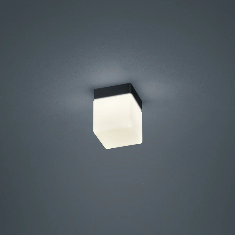Helestra Deckenleuchte Keto LED Lampe Leuchte Würfel schwarz matt 10x10cm IP44 - 4022671115261