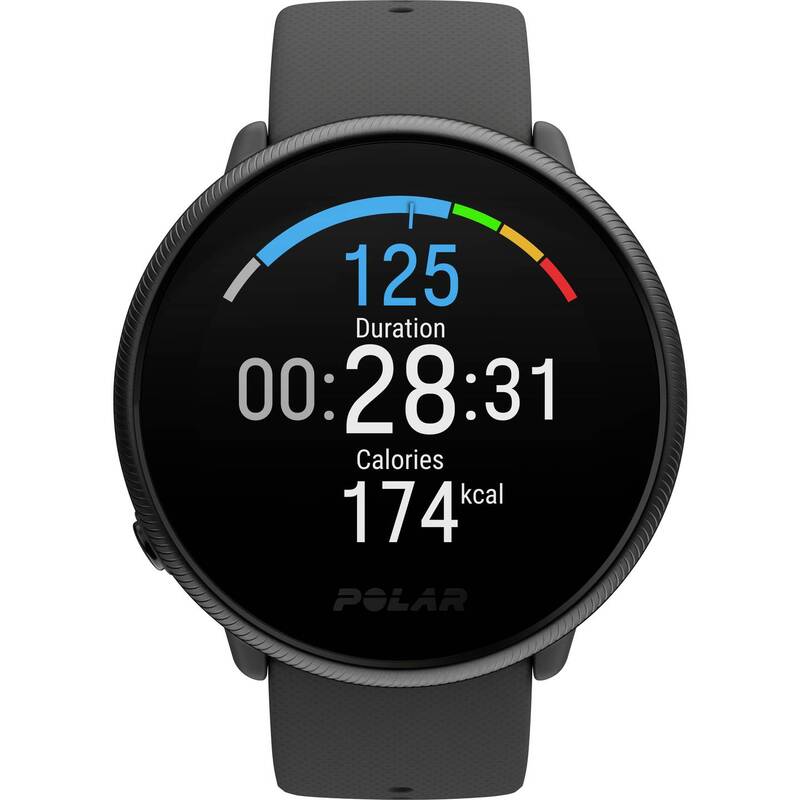 Polar Pulsuhr Fitnessuhr Ignite 2 Pulsmesser Smartwatch schwarz S/L wasserdicht - 0725882058139