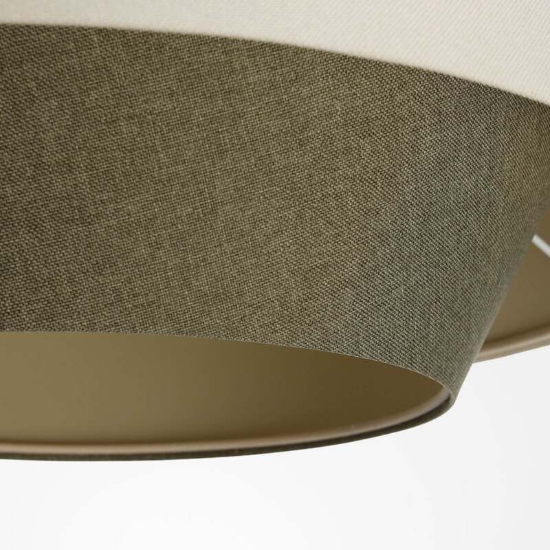 Hängeleuchte Sensei doblo LED Pendelleuchte dimmbar creme grün 50cm Ø 50cm - 5906742035940