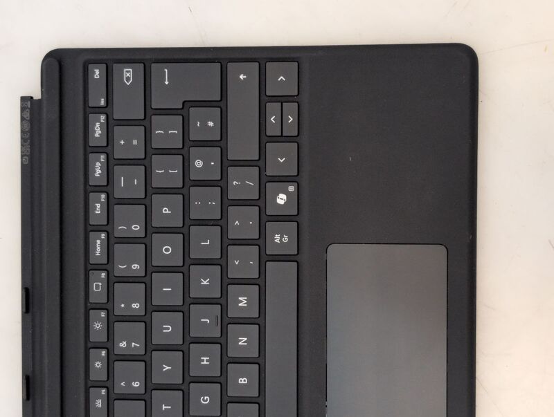 Microsoft Surface Pro Tastatur Keyboard QWERTY Englisch Schwarz mit Trackpad - 0196388361700