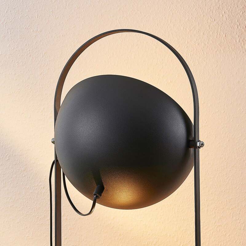 Lindby Stehleuchte Muriel 3-flg schwarz-gold Lampe Leuchte Metall 120cm hoch - 4251096551860