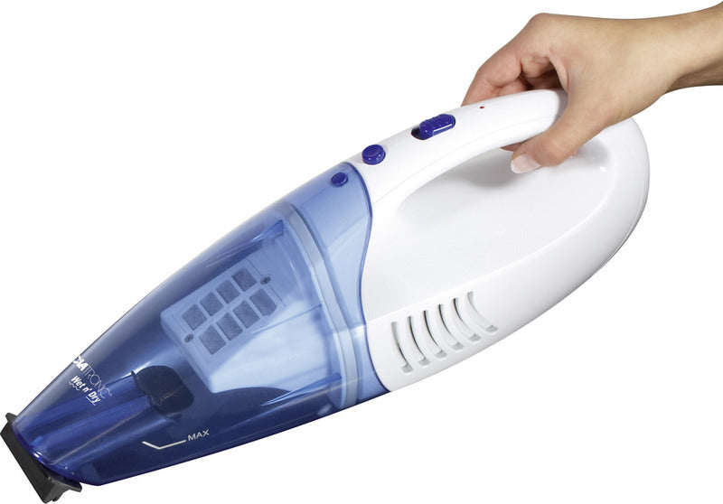 CLATRONIC AKS 828 Akku-Handstaubsauger Nass-/Trockensauger Blau Weiß - 4006160810523
