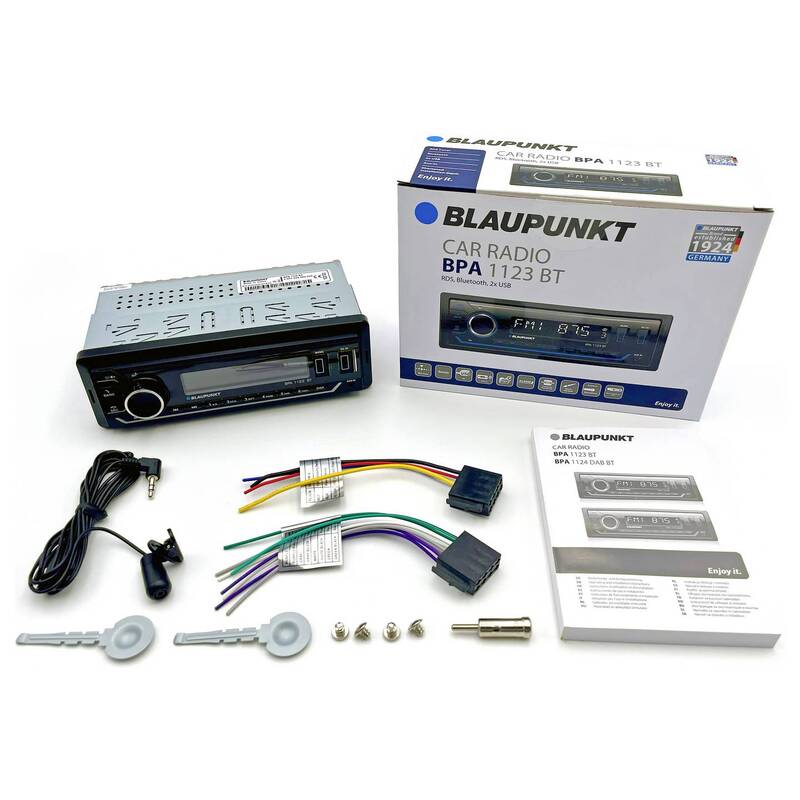Blaupunkt Autoradio BPA 1123BT RDS MP3 Bluetooth 4x50W USB schwarz rot 12V - 4260499853136