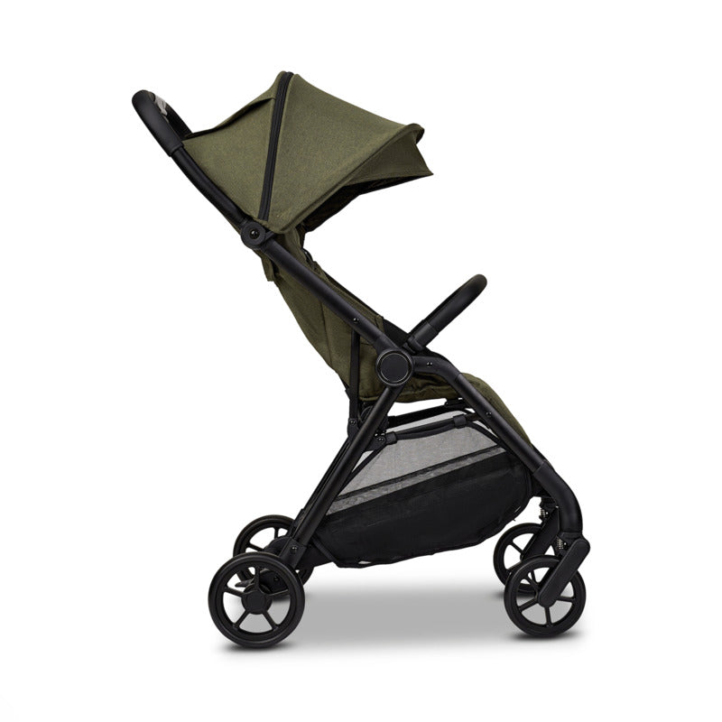 LITTLE ONE Quickfold Buggy Green Melange leicht faltbar mit Sonnendach 22 kg - 4025583042595