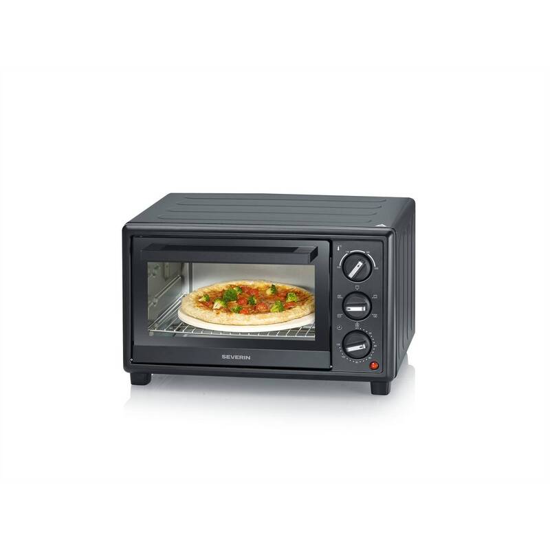 Severin Pizzaofen TO 2079 Heizgerät Backofen Schwarz 20l Freistehend 100-230°C - 4008146049125
