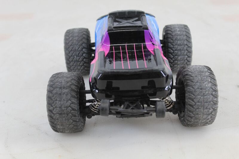 Absima Mini AMT Monster Truck 1:16 pink blau RTR 4WD Akku Lader 36 km/h - 4250650957704