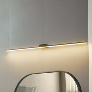 B-Ware Lucande LED-Spiegellampe Kivana schwarz 120cm IP44 warmweiß universalweiß