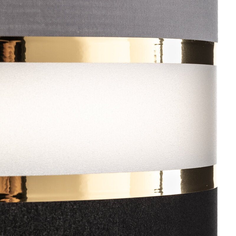HELAM Pendelleuchte Hängelampe Helen rund grau-schwarz-gold 3-flammig Esszimmer - 5902349228839