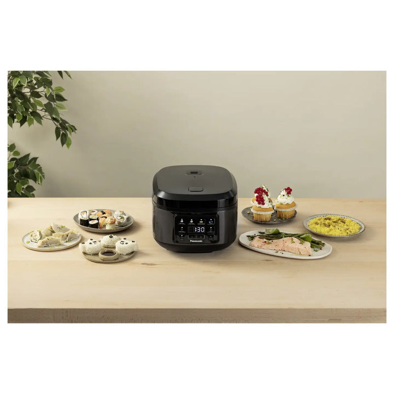 Panasonic Reiskocher Reisekocher Fuzzy-Logic BPA-frei 1,5l schwarz tragbar 770W - 5025232983728