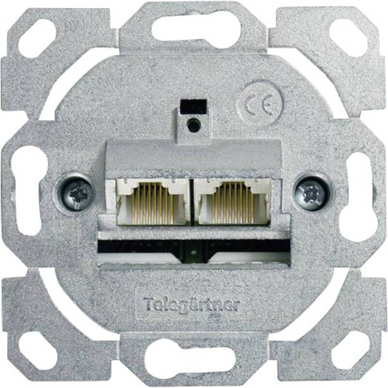 Telegärtner Netzwerkdose Anschlussdose CAT 6a Unterputz Brüstungskanal Einsatz - 4018359262280