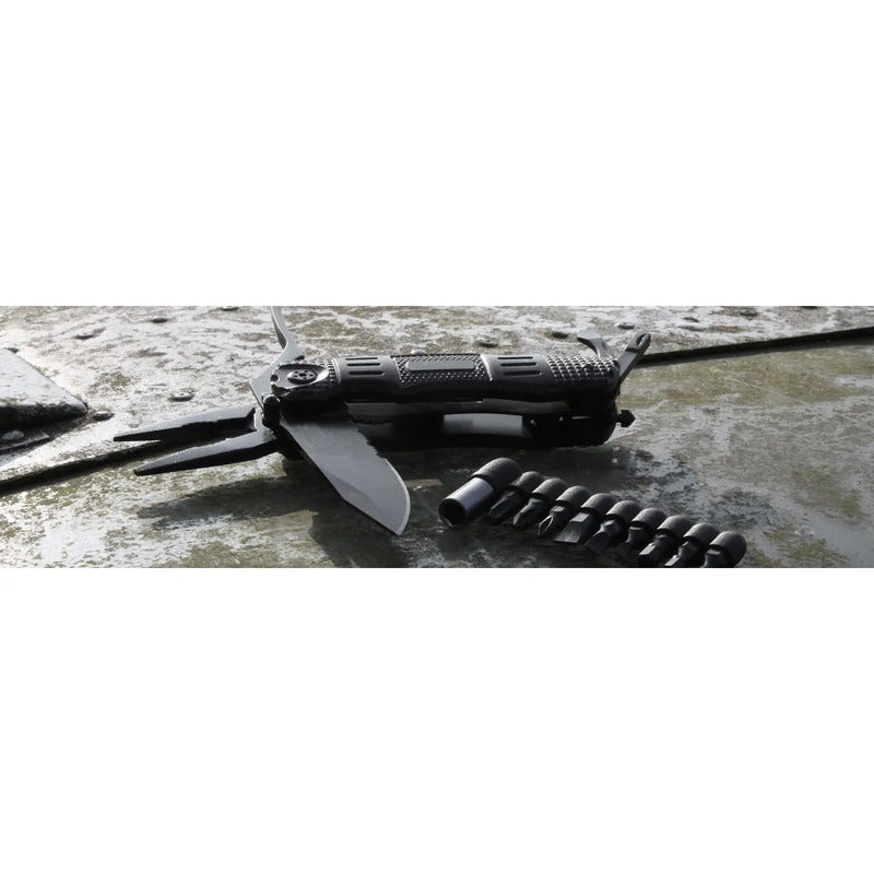 Walther Multitool MultiTacKnife MTK 18 Funktionen mit Holster und Bit-Set - 4000844426161