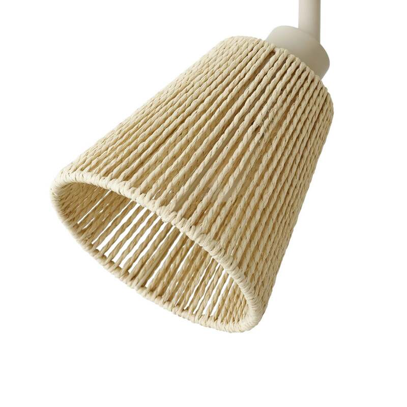 Lindby Deckenstrahler Anuva LED dimmbar 3-flammig beige Papier 72,5cm 13cm Licht - 4255830903700