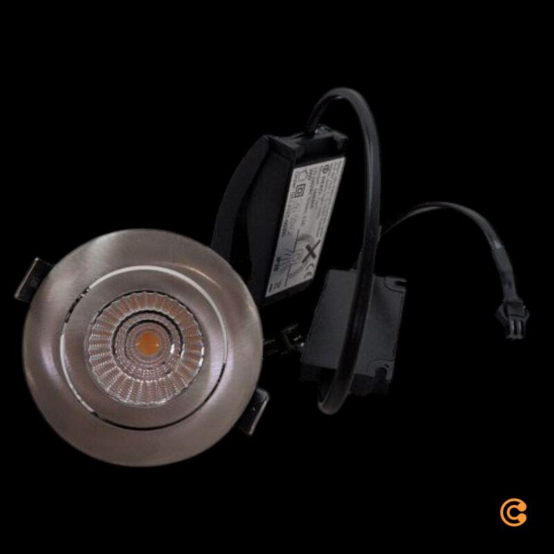Deko Light LED Einbauspot Einbauleuchte Dione LED fest eingebaut Nickel - 4042943175236