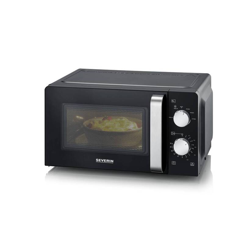 Severin MW 7886 Mikrowelle 700 W 17 l Schwarz mit Timerfunktion - 4008146042041