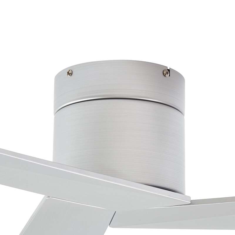 Lucande Deckenventilator Ventoro silber 132cm mit Fernbedienung Räume bis 20 m² - 4255830911361