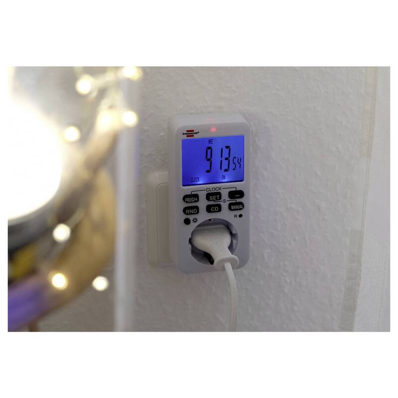 Brennenstuhl Zeitschaltuhr digital Wochenprogramm 3600W IP20 Countdown-Funktion - 4007123665303