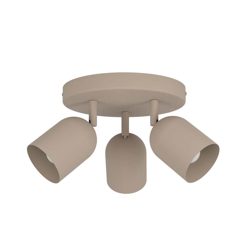 Eglo Deckenstrahler Tilston LED Strahler dimmbar 3-flammig beige Ø25cm 21cm - 9008606359738
