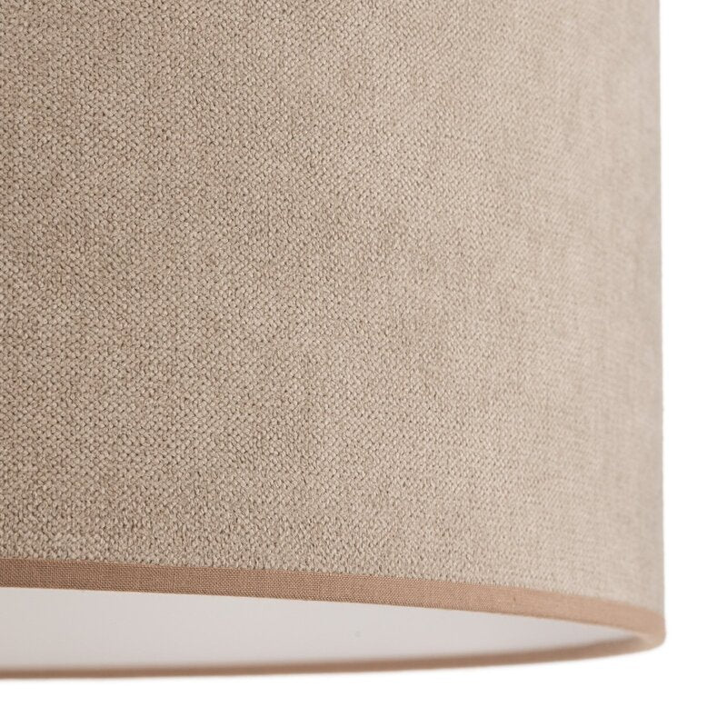 Duolla Hängeleuchte Pendelleuchte Lampe Webmuster beige Textil Kunststoff E27 - 5903689180627