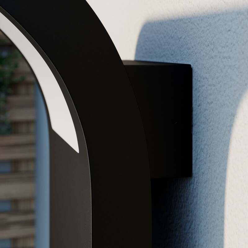 Arcchio Außenwandleuchte Advik Wandleuchte LED IP65 grafitgrau Metall Lampe - 4251096566338