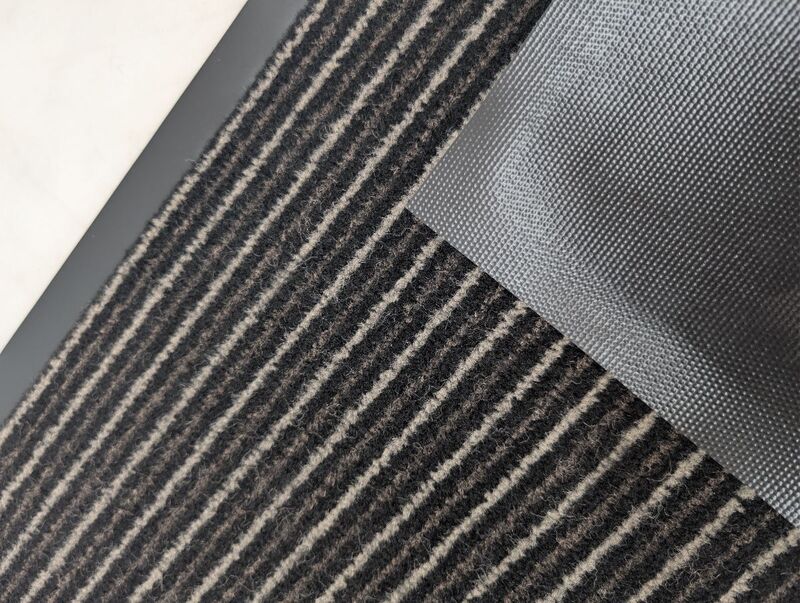 LUX Türmatte rutschfest Textil prugasti 60x40cm leicht zu reinigen für Innen - 4007873940088